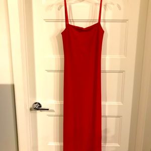 Red Strappy Back Dress